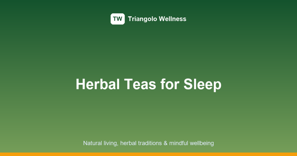 herbal teas for sleep featured image