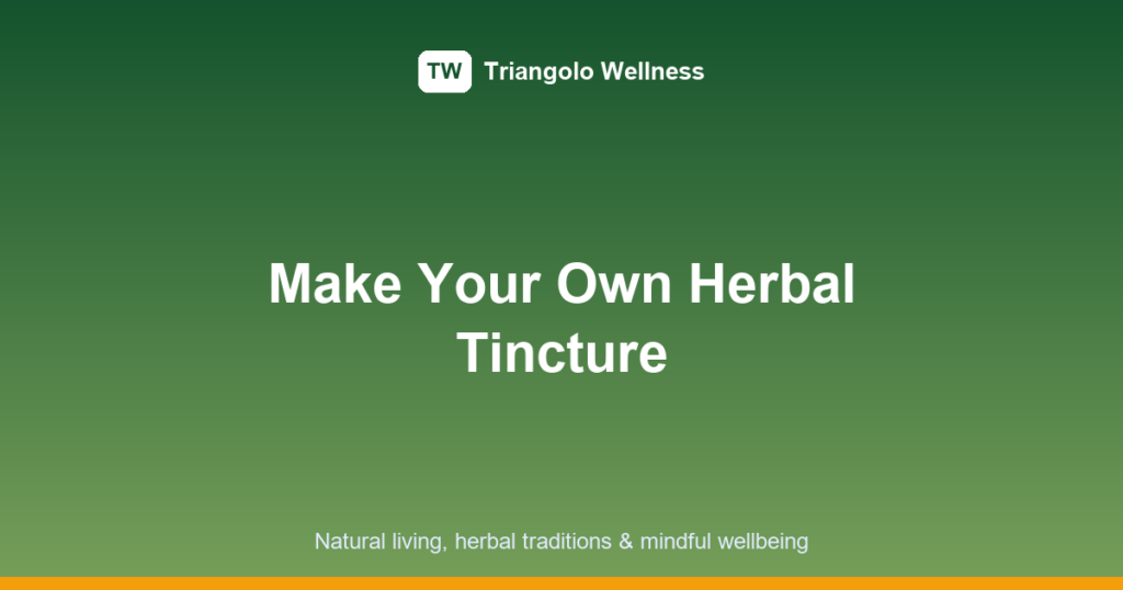 herbal tincture recipe featured image